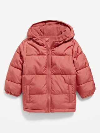 Unisex Water-Resistant Hooded Frost Free Puffer Jacket for Toddler | Old Navy (US)