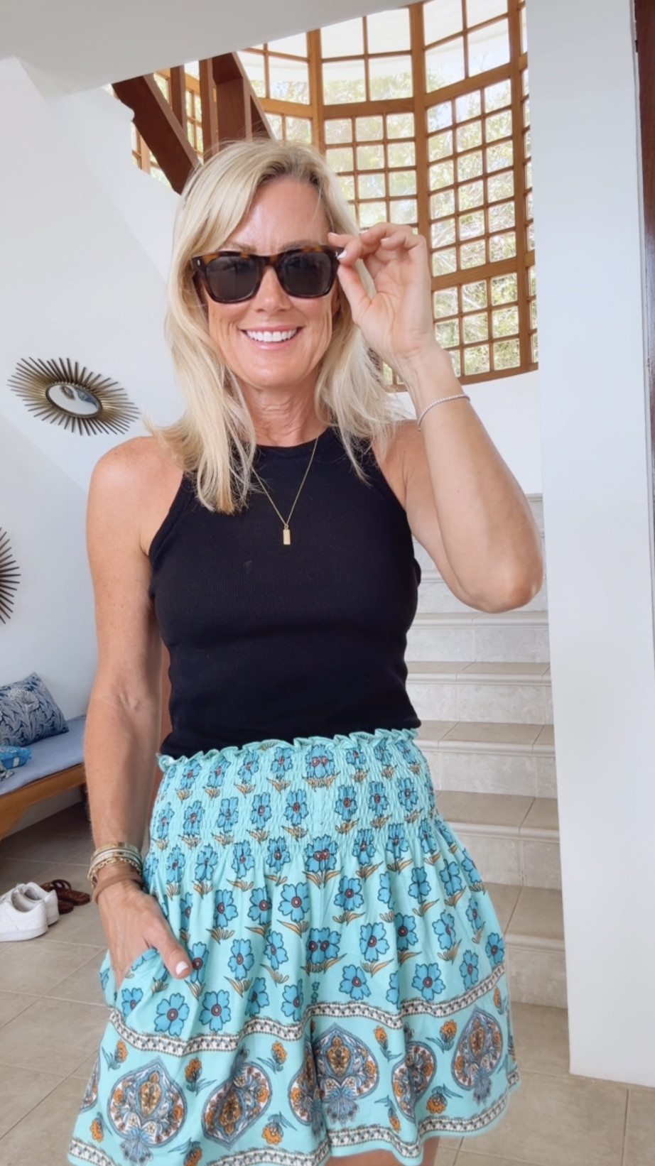 An Amazon find! These adorable, flowy printed shorts pair perfectly with a white or black tank. Such an easy, go-to look for vacation or a summer weekend. ✨

Tank: small
Shorts: smalll

#LTKOver40 #LTKootd #LTKTravel