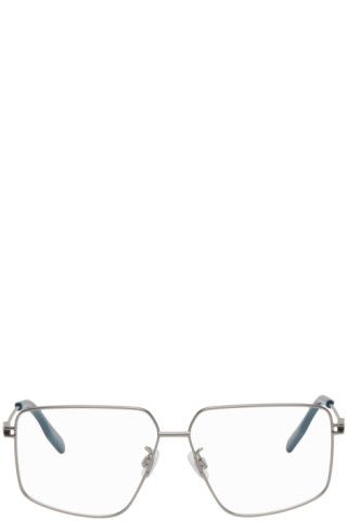 MCQ - Gunmetal Square Glasses | SSENSE