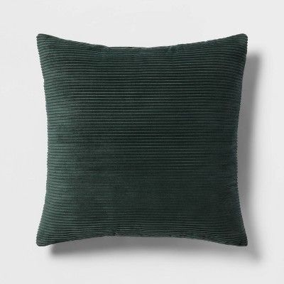 Square Plush Corduroy Decorative Throw Pillow - Room Essentials™ | Target