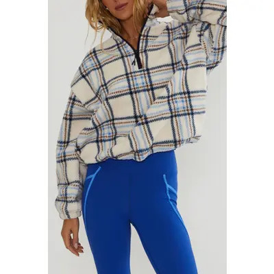 Beach Riot Leona Faux Fur Sherpa Jacket in Opal Sky Sherpa at Nordstrom, Size X-Small | Nordstrom
