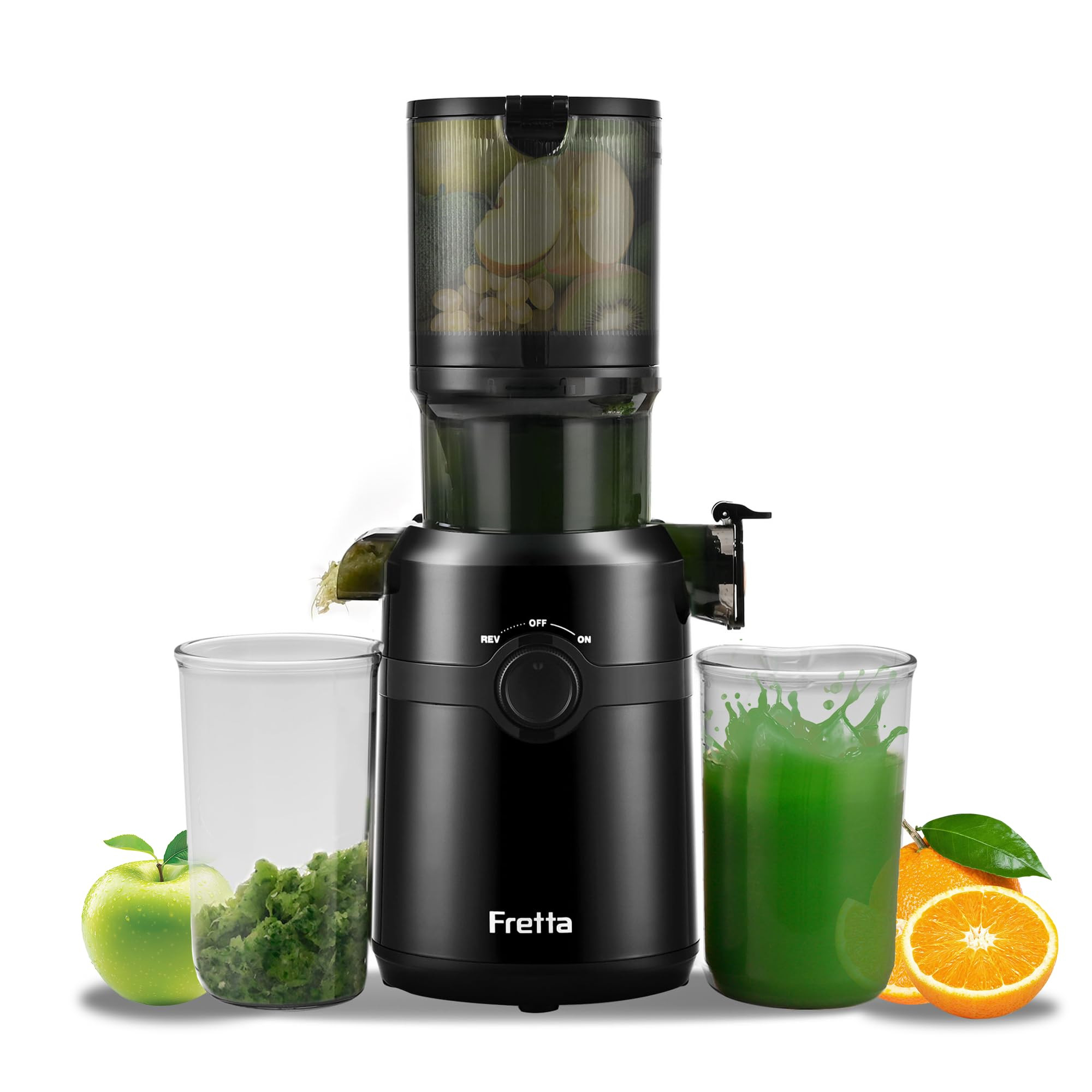 Fretta Nifty Cold Press Juicer Machines,Slow Masticating Juicer Machines with 1.1 L Large Feed Ch... | Amazon (US)