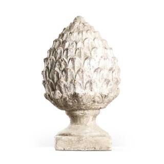Artichoke Terracotta with Distressed Off-White Finish Large | The Home Depot