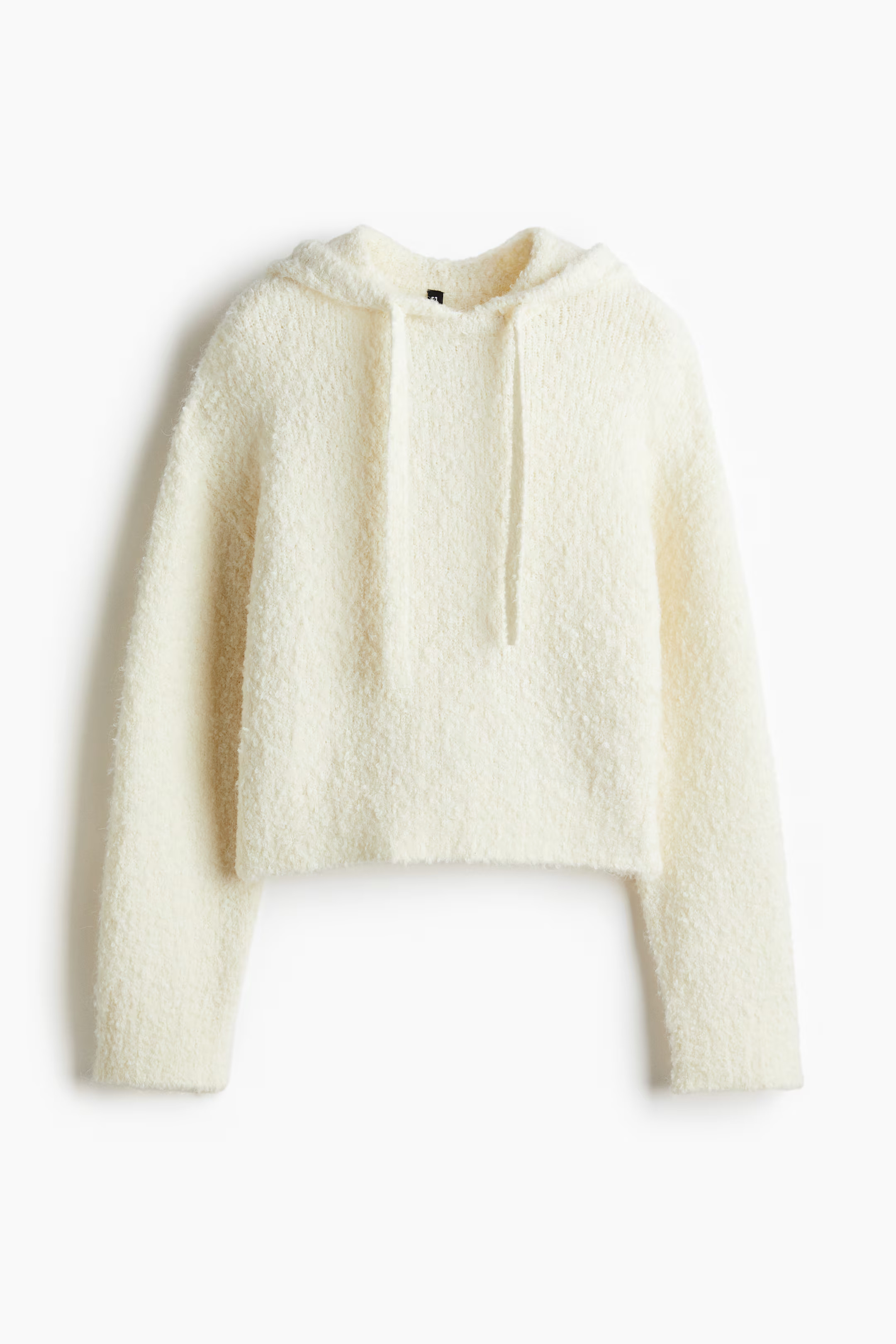Bouclé-Knit Hoodie - Cream - Ladies | H&M US | H&M (US + CA)