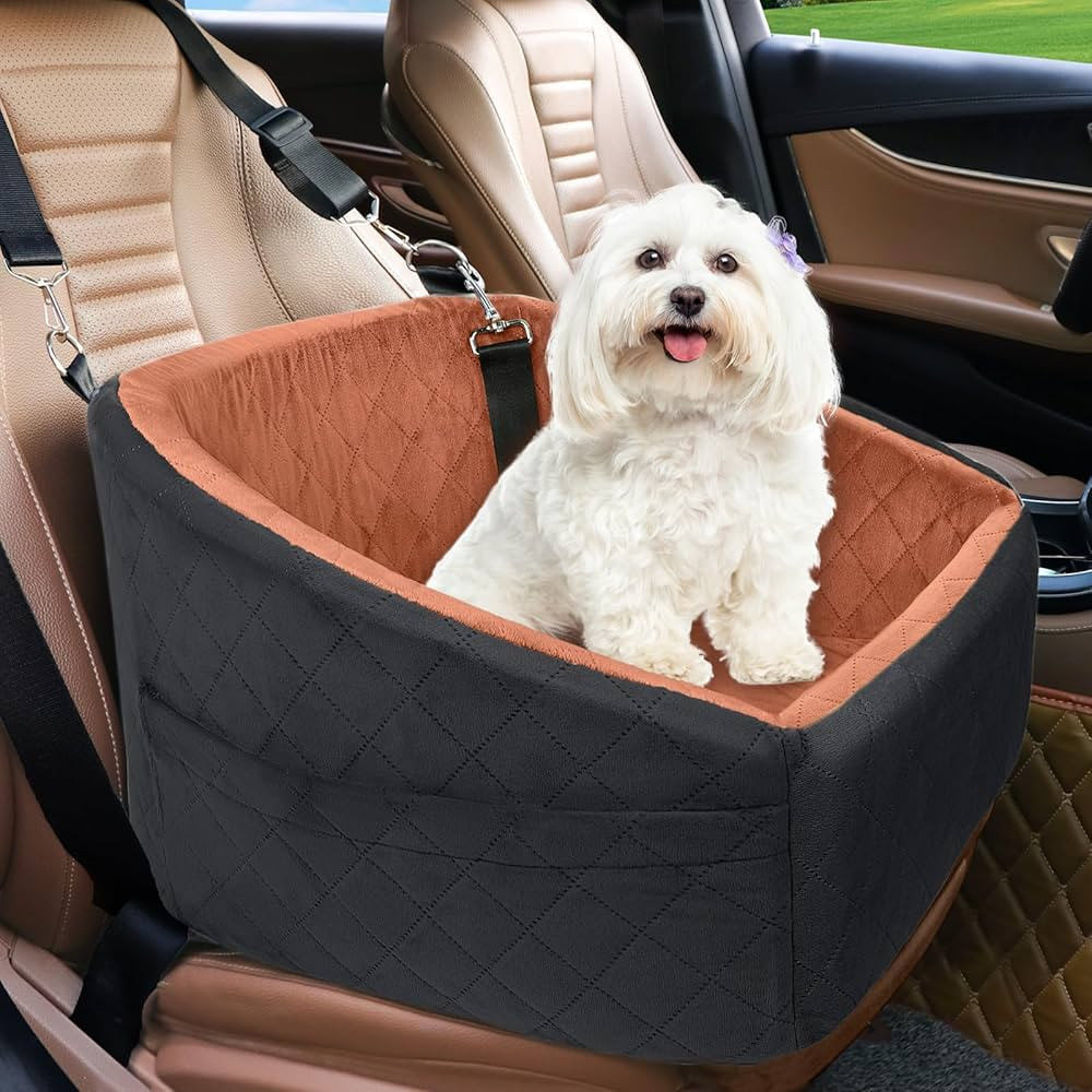 Dog Car Seat for Small Medium Dogs,Detachable Washable Dog Booster Seat Under 30lbs, Pet Car Seat... | Amazon (US)