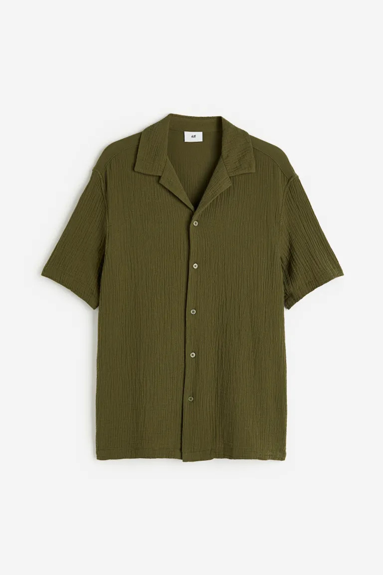 Regular Fit Muslin Resort Shirt | H&M (US + CA)