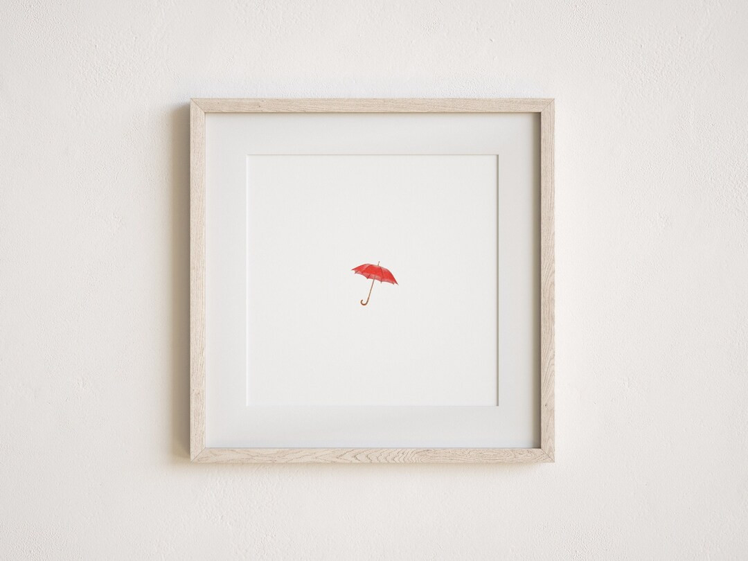 Miniature Umbrella Painting Print in Watercolor | Etsy (US)