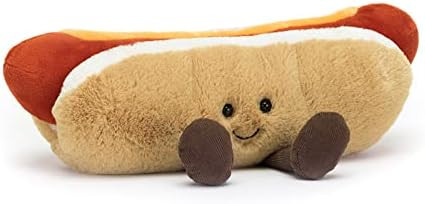 Jellycat Amuseables Hot Dog Stuffed Toy, 10 inches - Food Plush - Fun Gift Idea | Amazon (US)