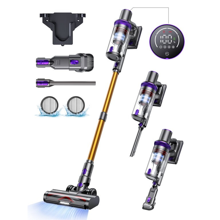 [High-End] Cordless Stick Vacuum Cleaner Lightweight for Carpet Floor Pet Hair Laresar | Walmart (US)