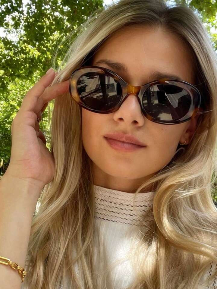 Óculos de sol Ovalados Retro Para Mulheres, Vintage Inspirado em Designer Gafas De Sol Para Muje... | SHEIN