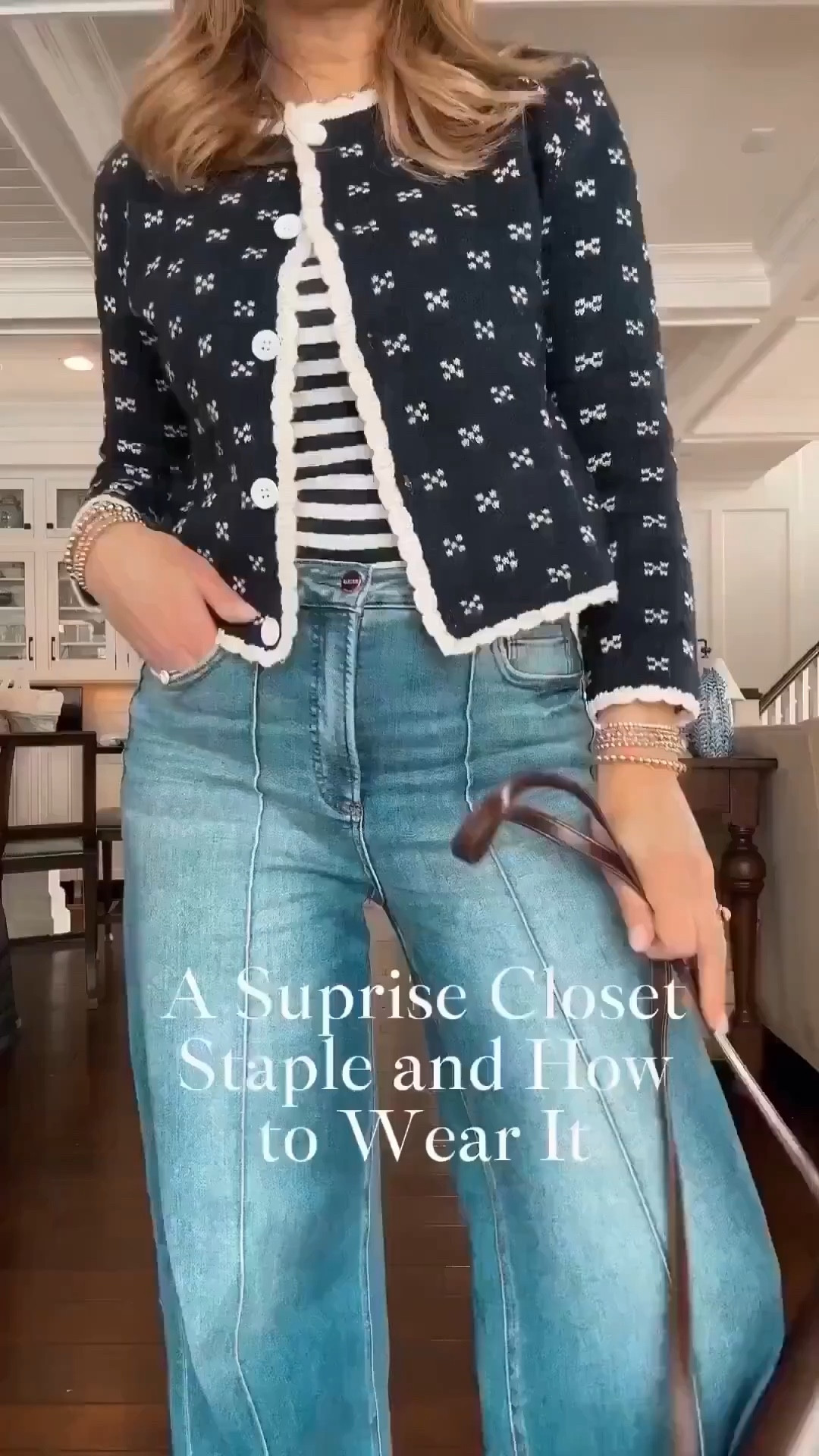 This striped short sleeve top is one of those pieces that quickly becomes a go-to. It layers effortlessly under sweaters or blazers and adds a clean, put-together feel to everyday outfits. A simple staple that makes getting dressed feel easy.

#LTKMidsize #LTKSeasonal #LTKOver40