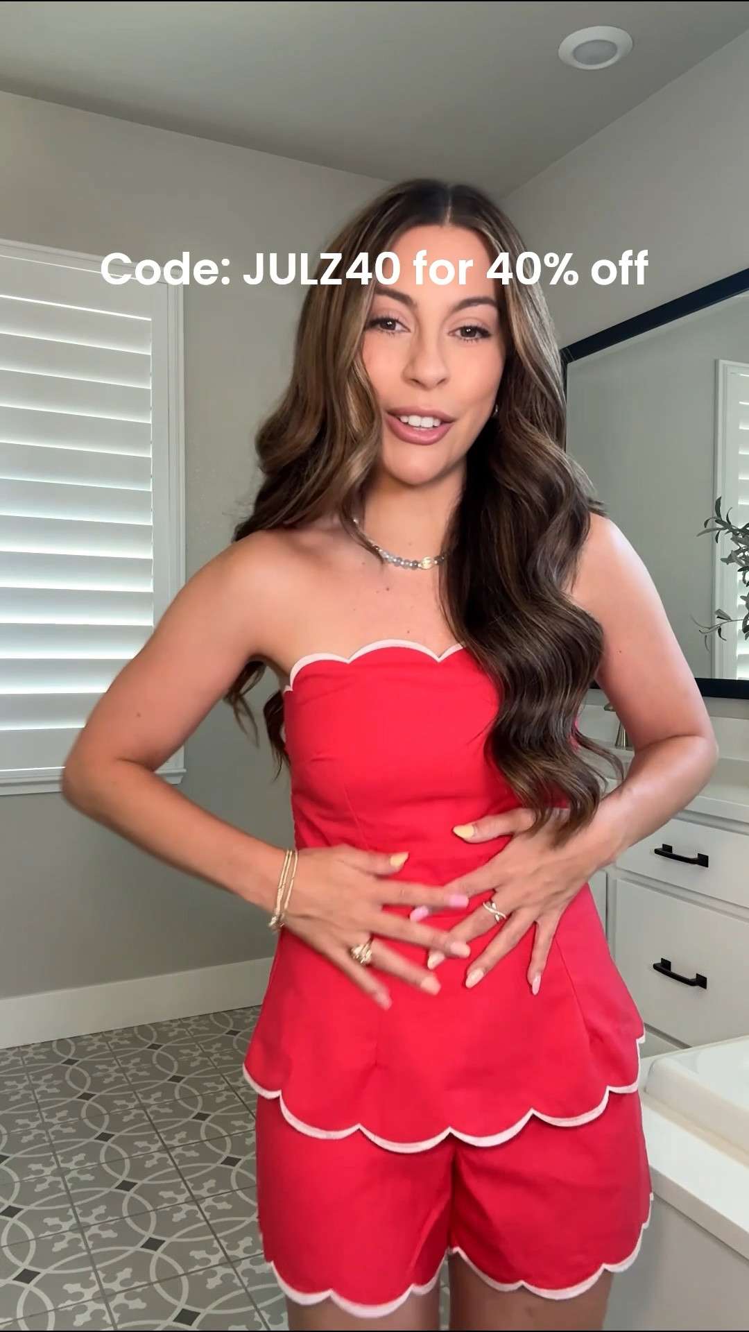 Vici sale! Use code JULZ40 for 40% off site wide. Wearing small shorts and xs top in this red matching set.

Graduation outfit
Summer outfit
Spring outfit
Bridal shower outfit
Baby shower outfit
4th of July outfit
Wine tasting outfit

#LTKootd #LTKgrwm #LTKPetite