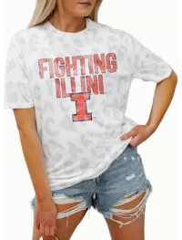 Gameday Couture Illinois Fighting Illini White Leopard T-Shirt | DICK'S Sporting Goods