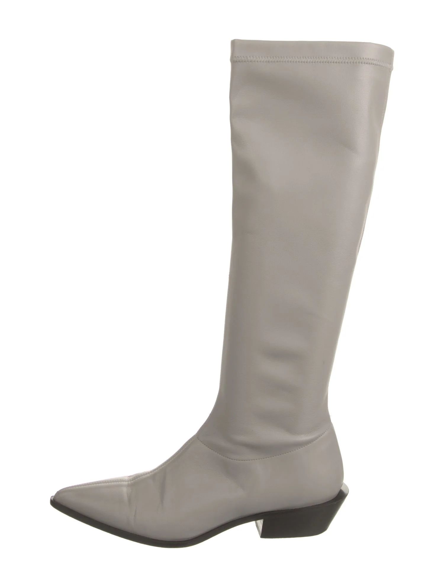 Tibi Leather Knee-High Riding Boots | The RealReal