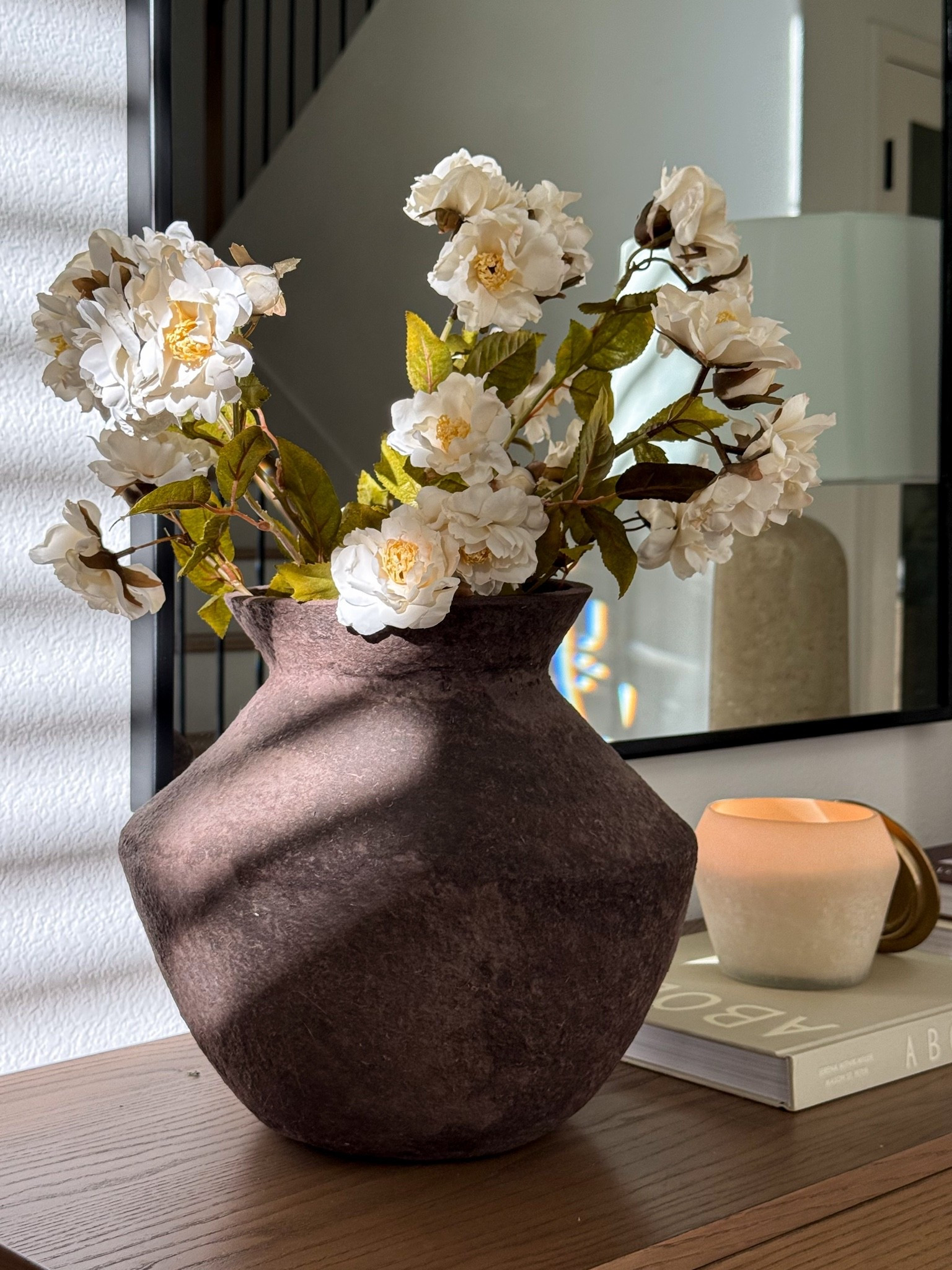 How stunning is this combo?! 

This beautiful textured McGee and Co vase is 30% off during Memorial Day sale. I styled 3 stems in this vase. So delicate and realistic. 

This Arhaus candle smells amazing!

Spring decor, florals, McGee decor, entryway decor.

#LTKSaleAlert #LTKHome #LTKSeasonal