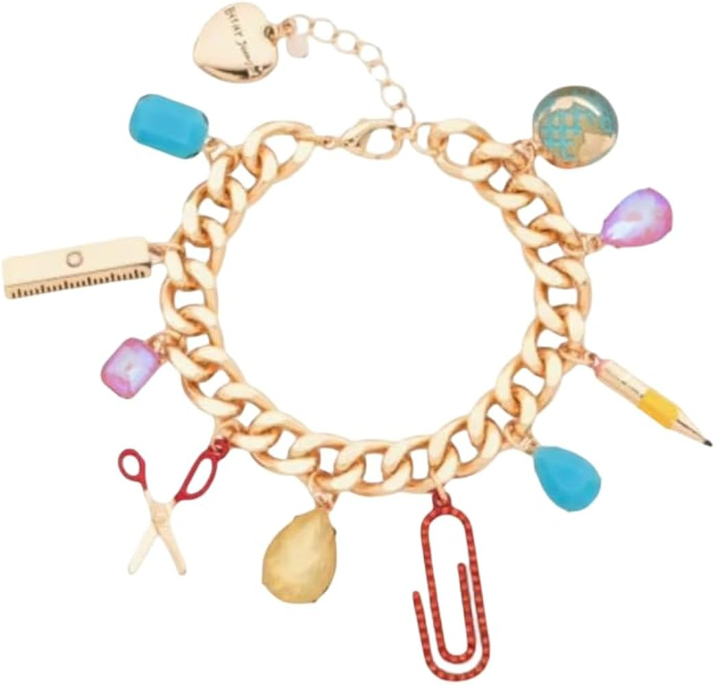 Betsey Johnson women's school themed charm bracelet | Amazon (US)