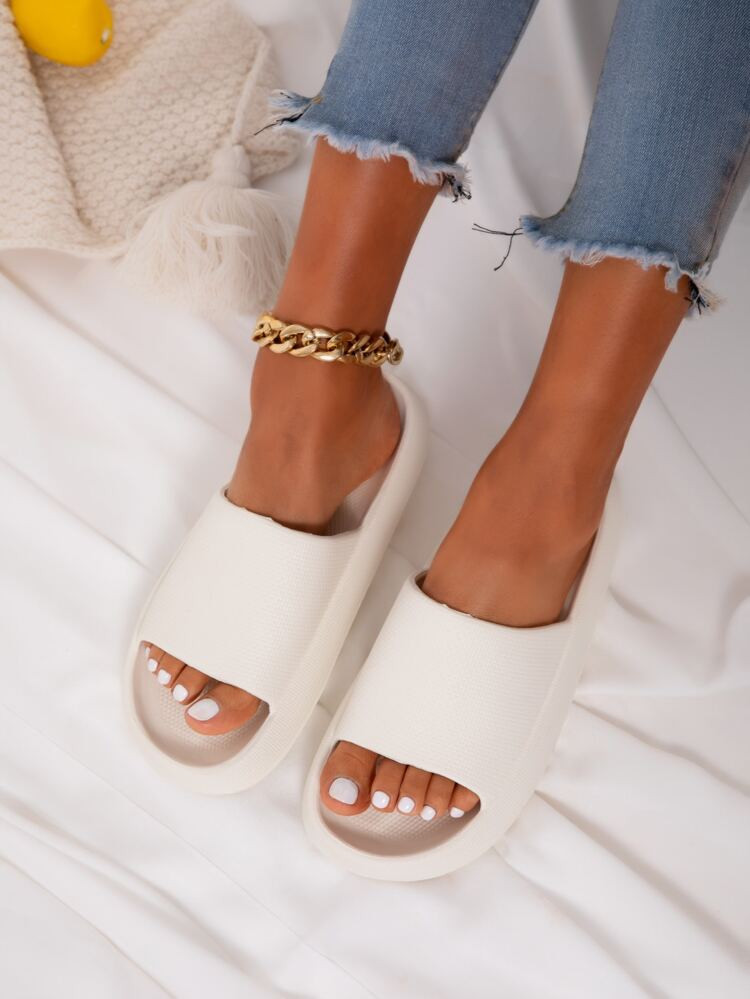Minimalist Wide Fit Slides | SHEIN