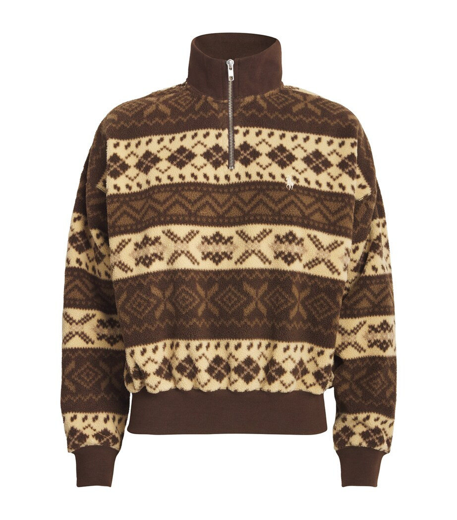 Fleece Fair Isle Sweatshirt | Harrods