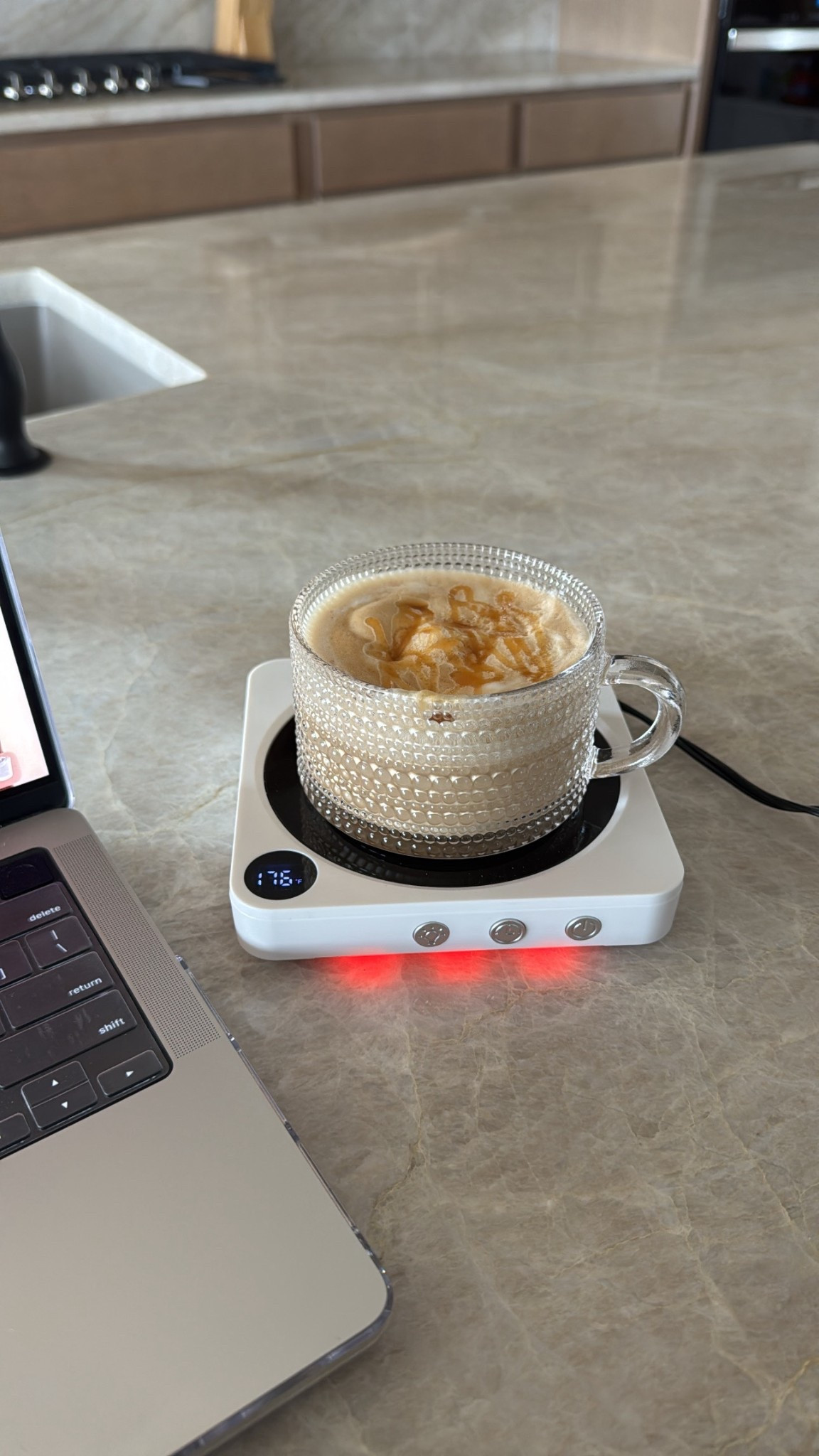 Cutest glass coffee mug and mug warmer. Both from Amazon 

#LTKHome