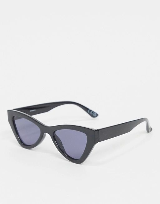 ASOS DESIGN – Angeschrägte Cat-Eye-Sonnenbrille in Schwarz | ASOS (Global)