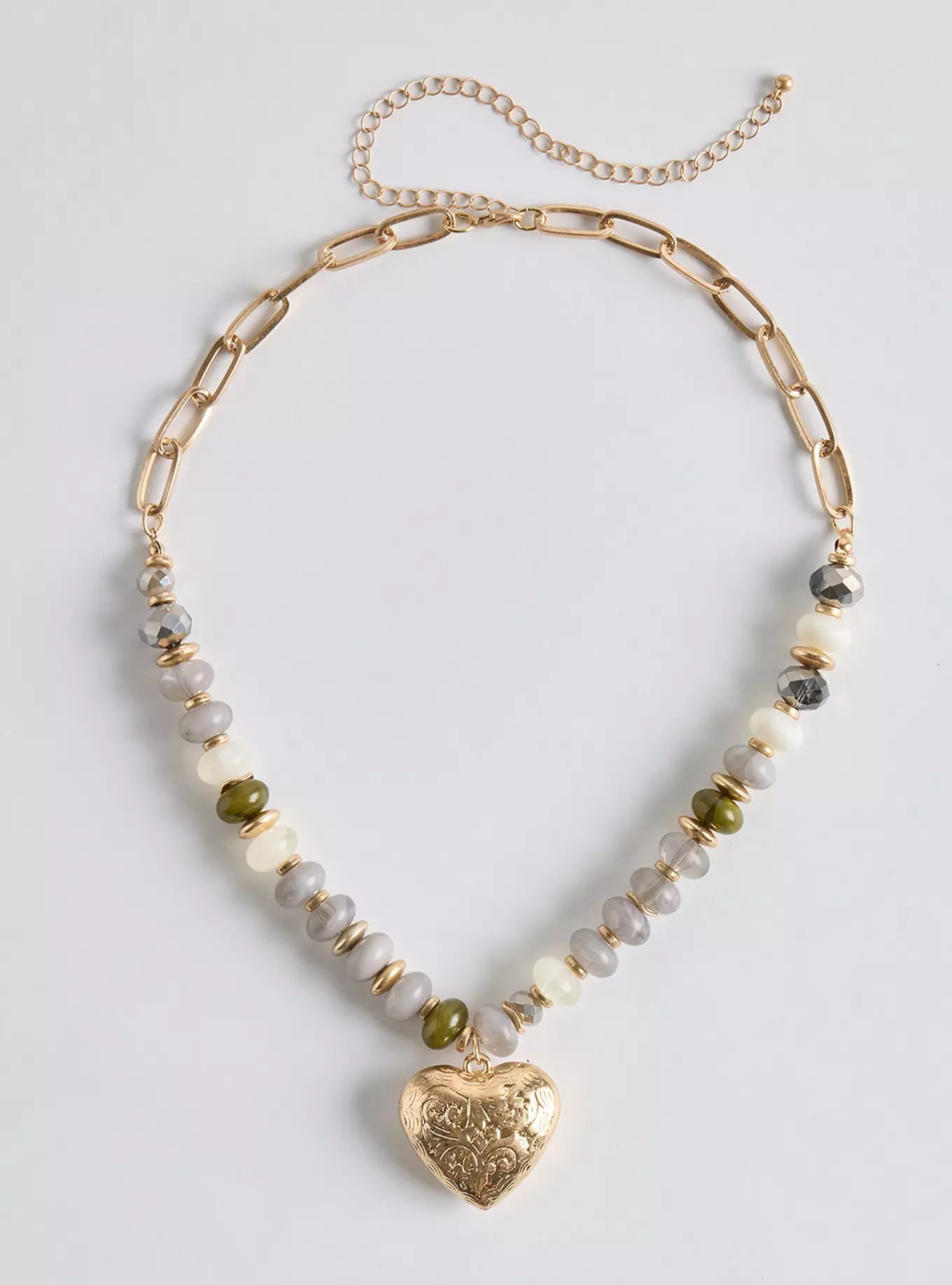 Beaded Charm Heart Necklace | Torrid (US & Canada)