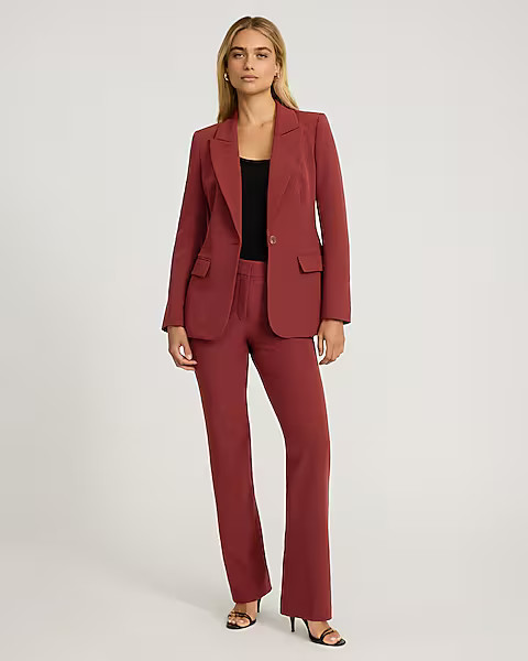 Signature Stretch Long Slim Blazer | Express