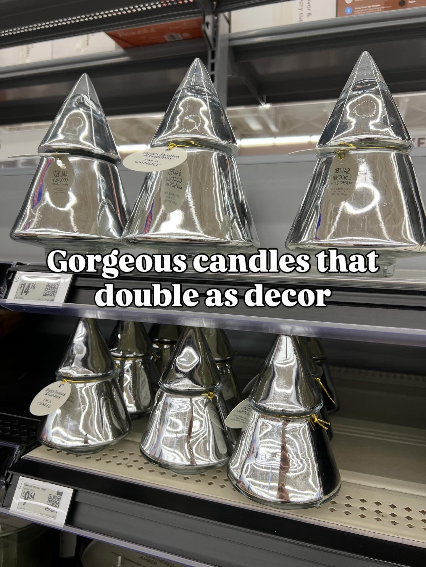 Walmart Christmas tree candles really look luxe! A great gift idea under $10! #walmarthome 

#LTKHoliday #LTKGiftGuide #LTKHome