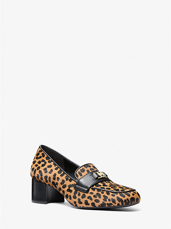 Mindy Flex Leopard Print Calf Hair Loafer | Michael Kors CA