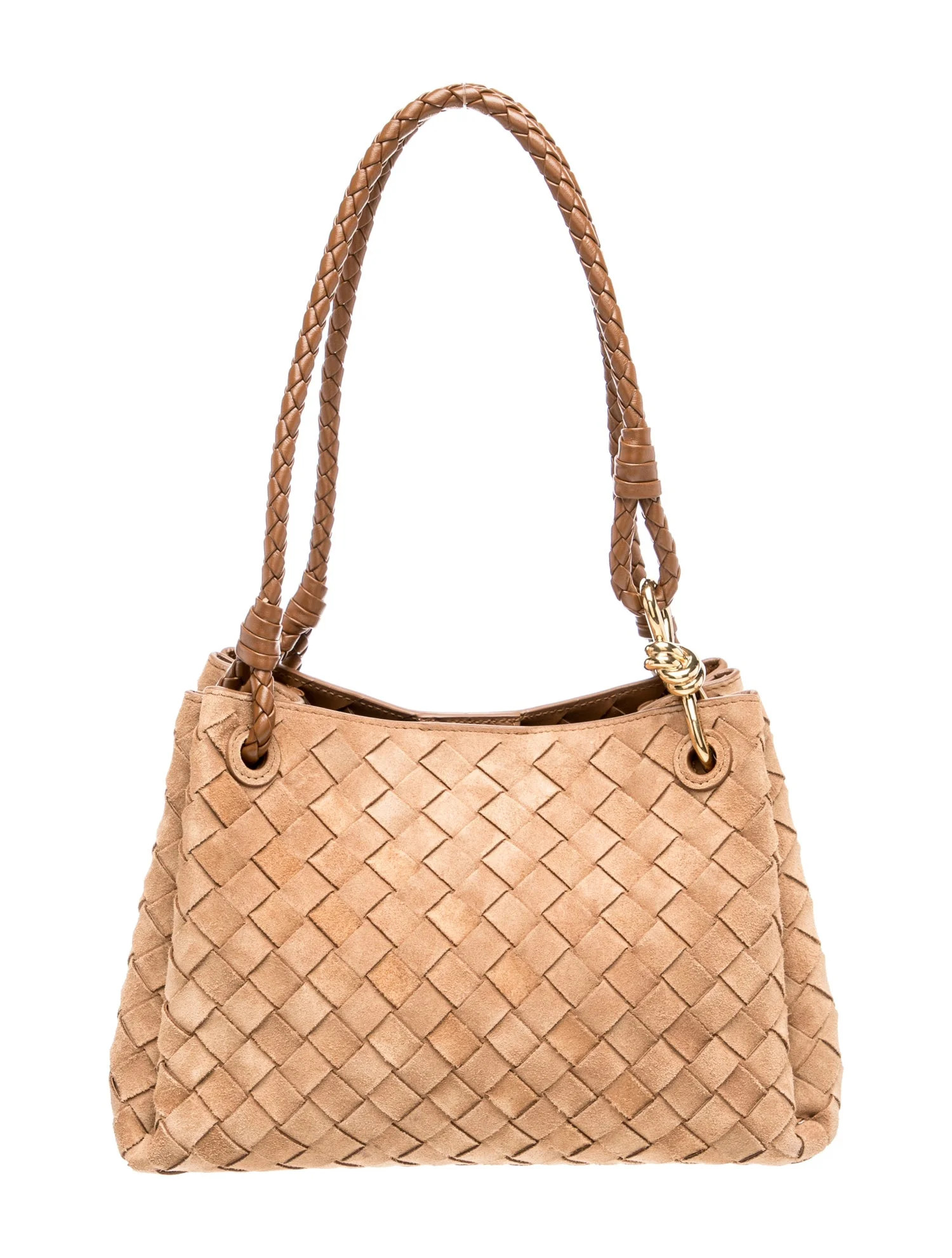 Bottega Veneta Intrecciato Parachute Medium - Neutrals Shoulder Bags, Handbags - BOT356949 | The ... | The RealReal