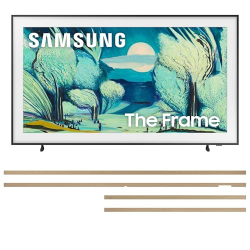 Samsung QN65LS03FAFXZA 65 Inch The Frame QLED 4K Art Mode Vision AI Smart TV with a VG-SCFF65TKBZA Customizable Bezel - Modern Teak (2025) | Amazon (US)