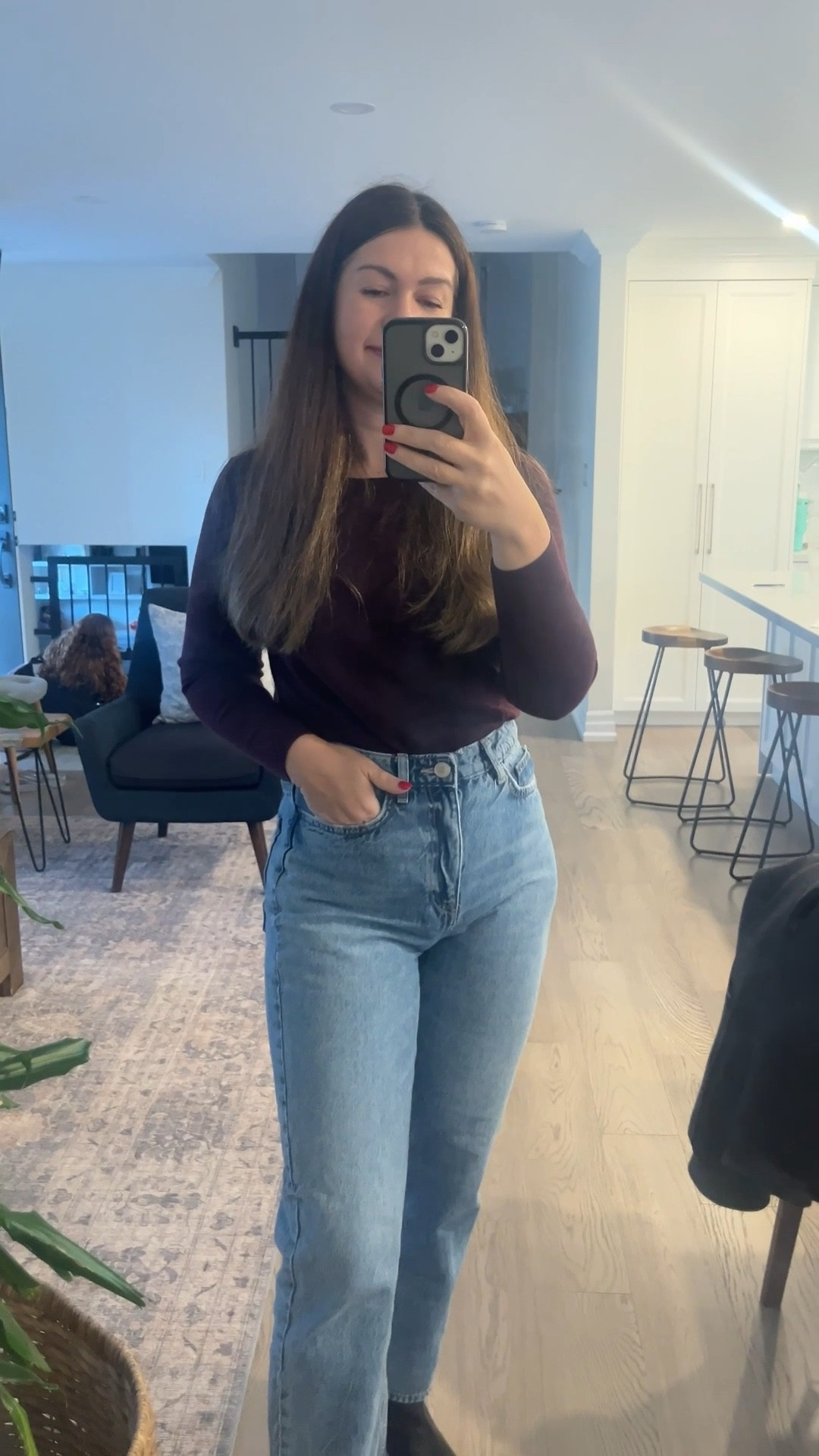 Top is size Medium and tts. Pants are older from Zara 

#LTKshoes #LTKjeans #LTKfall