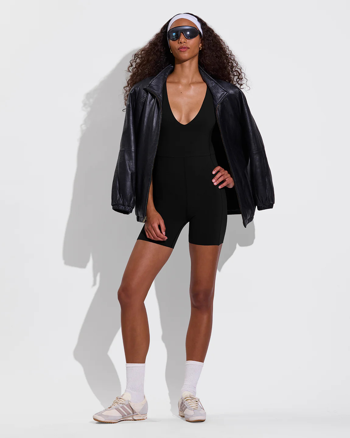 Weekender Playsuit 5” - Black Playsuit | Left on Friday