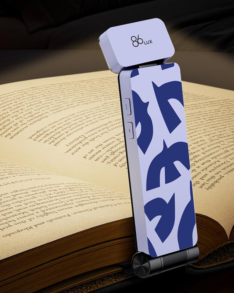 86lux Rechargeable Book Light for Reading in Bed, Ultralight Clip-on LED Bookmark Lamp with 3 Amb... | Amazon (US)