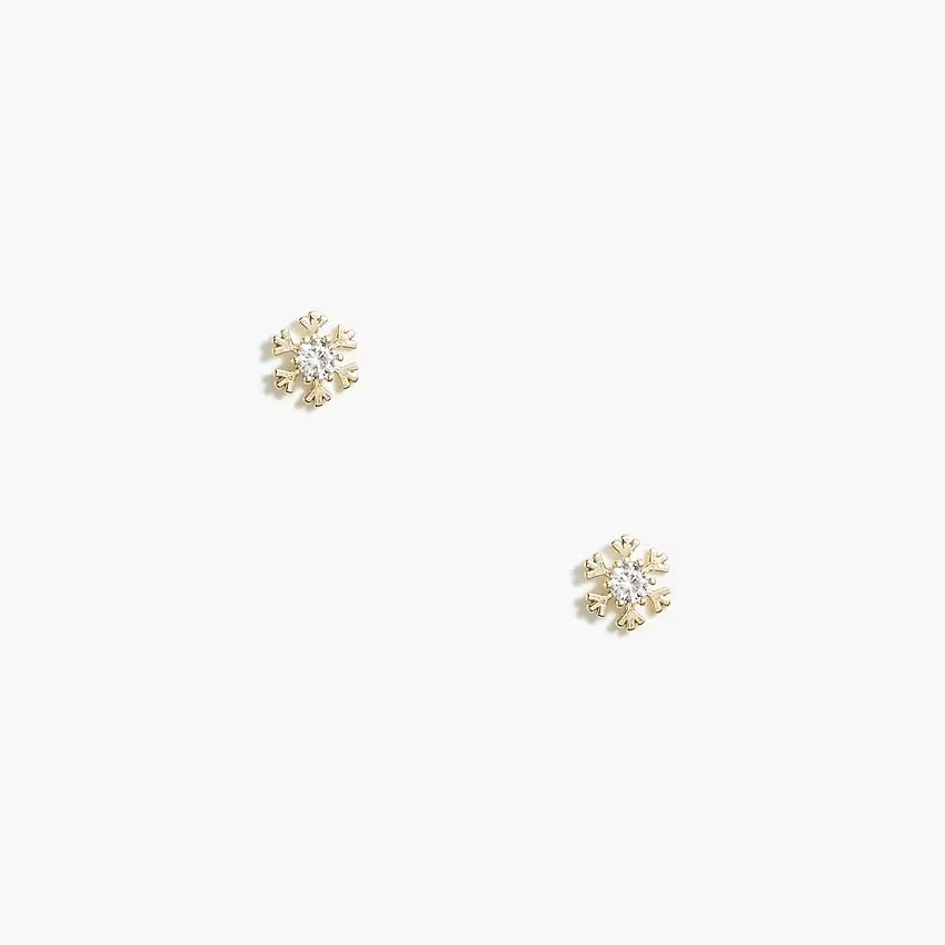 Snowflake stud earrings | J.Crew Factory