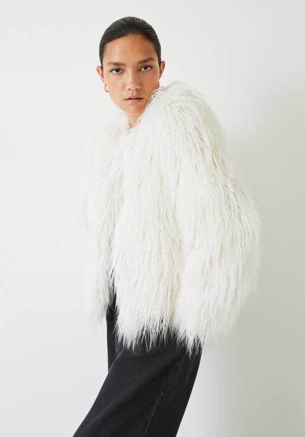 Rachel Faux Fur Jacket | Hush UK