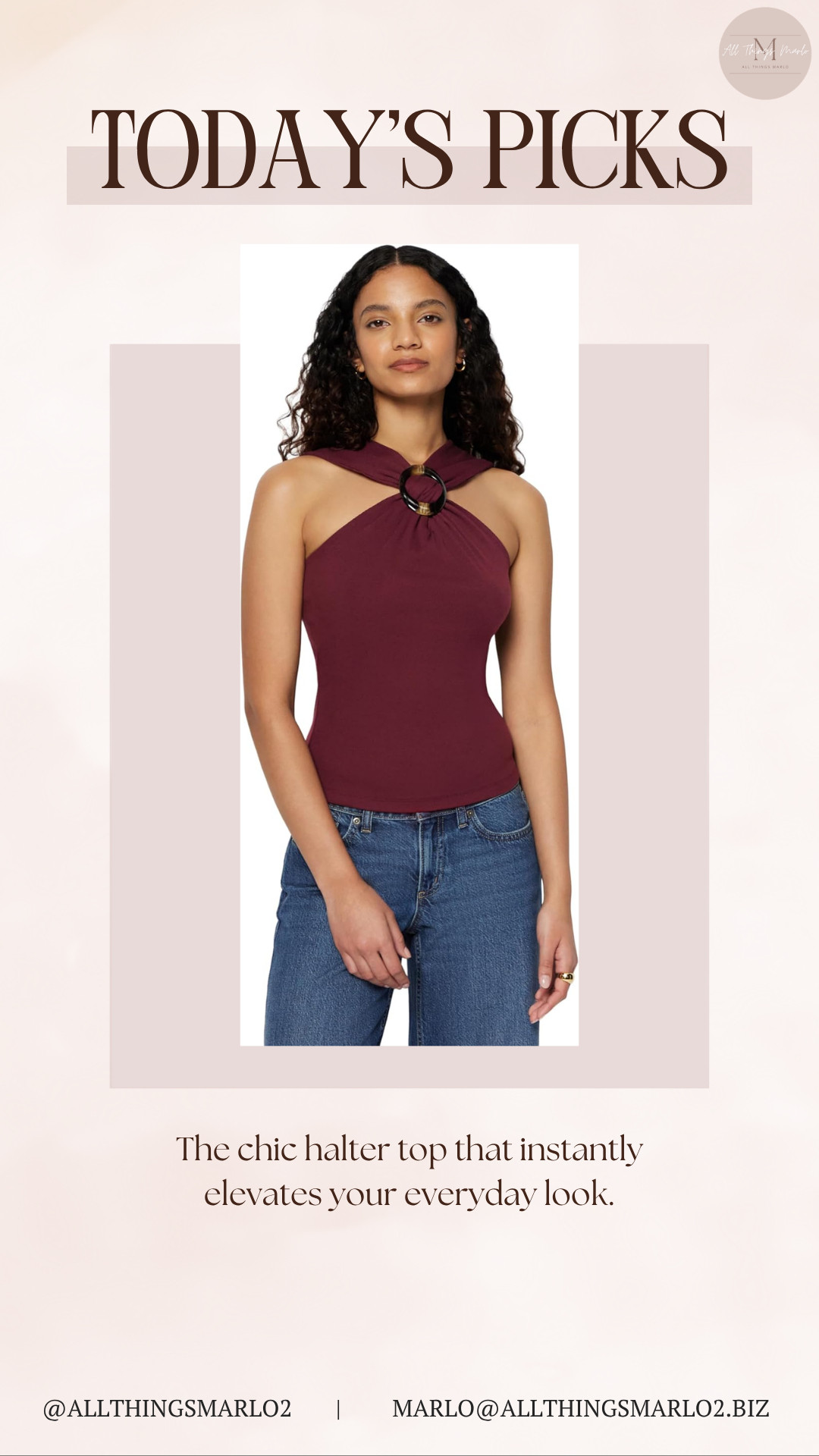 The chic halter top that instantly elevates your everyday look. 

 #LTKSeasonal #LTKWorkwear #LTKTravel