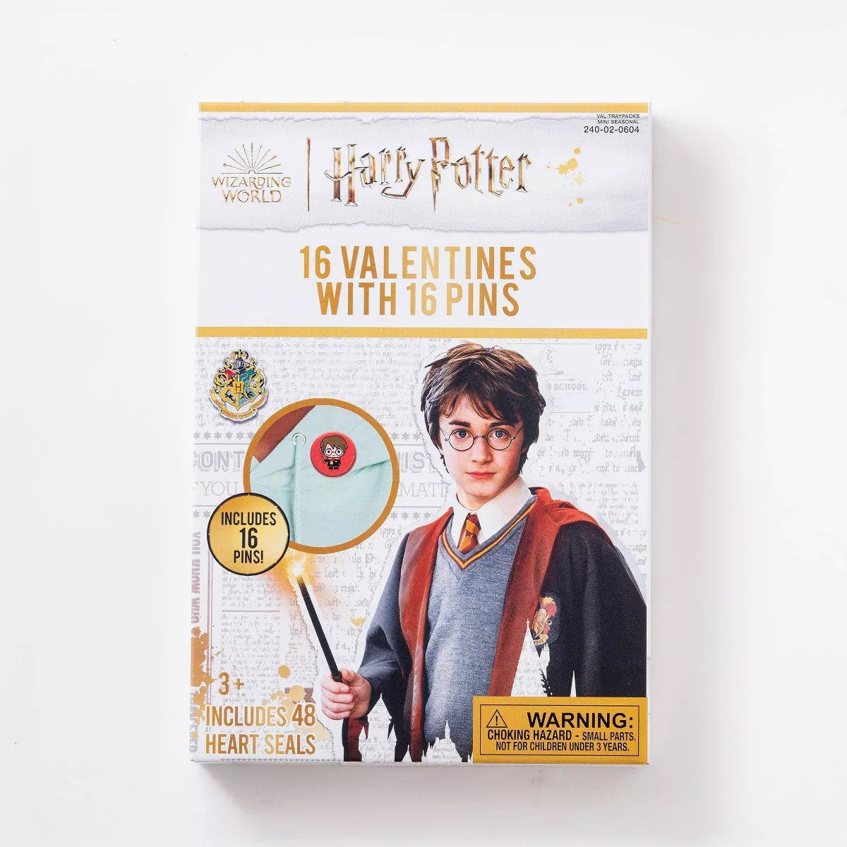 Paper Magic 16ct Valentine's Day Harry Potter Pins and Exchange Cards | Target