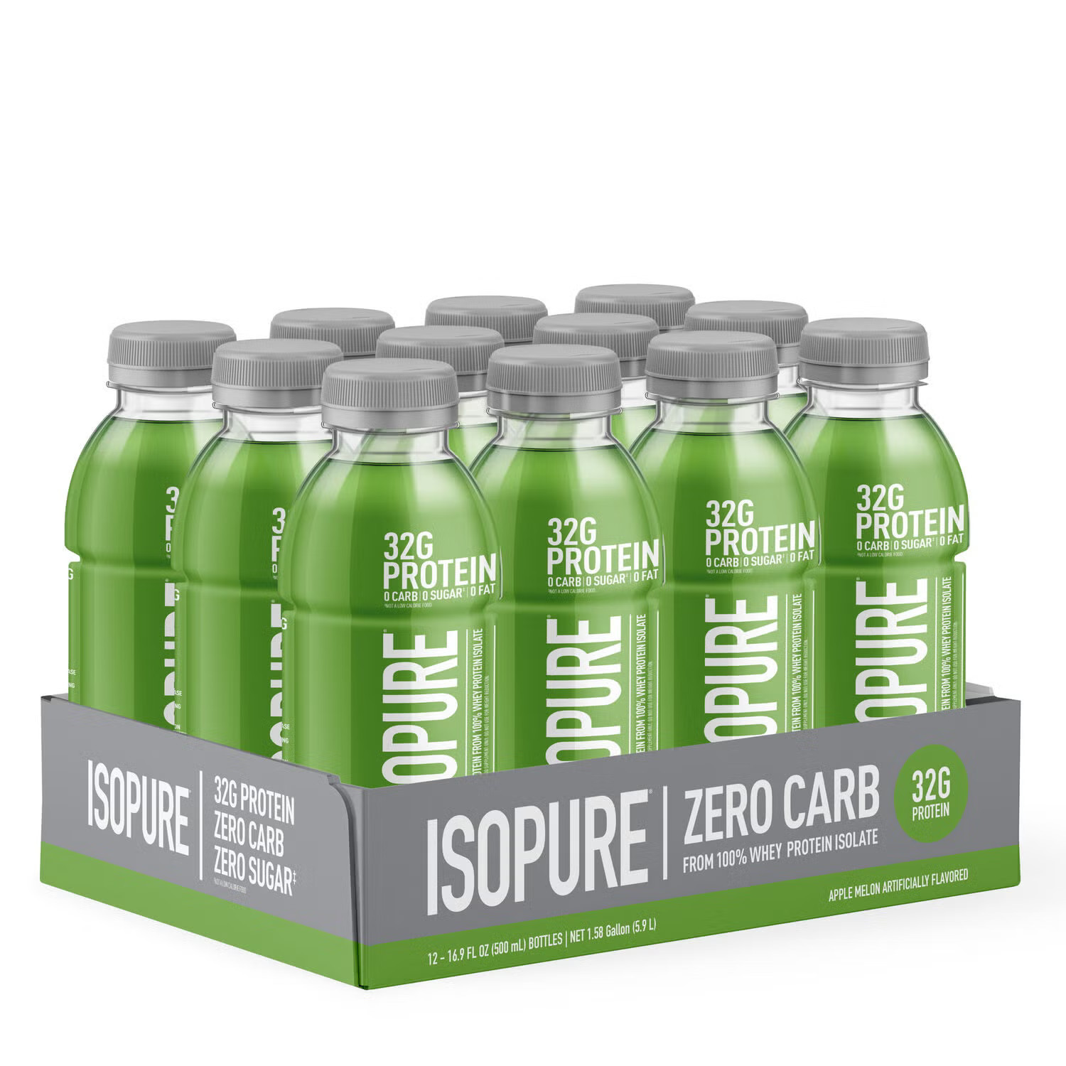 32g RTD Protein Drink - Apple Melon - 16.9 fl oz (12 Bottles) | GNC