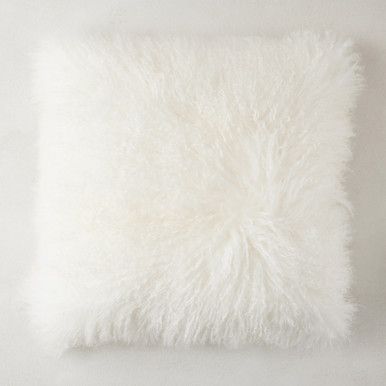 Mongolian Pillow 22" - White Ltkhome ltkgiftguide ltkholiday ltkstyletip ltksalealert ltkhome | Z Gallerie