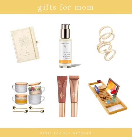 Mother’s Day gifts, gifts for mom, spa gift for mom, journal gift, Dr Hauschka skin care, luxury gift, planner, stacking rings, overnight oats mugs, hobnail cups, pillow talk Charlotte Tillbury, tub caddy, bathtub tray, bath essentials, gifts for new mom, gifts under 50, gifts under 25, mom gifts from daughter, mom gifts from son, grandmother gift, thoughtful gift for her, Amazon gift find, Nordstrom gift, 

Engaged, planning a wedding or attending several weddings? Dress for the Wedding is a curated wedding shopping site. Follow us on the LIKEtoKNOW.it shopping app to get the product details for this look plus sale alerts on wedding attire, cute dresses under $100, ideas for wedding guest outfits, plus wedding decor and gift ideas! 

#LTKGiftGuide #LTKSeasonal #LTKfamily