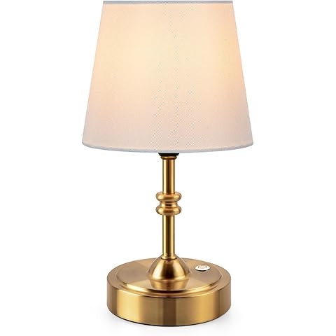 O’Bright Seraph Mini – Cordless LED Table Lamp with Dimmer, Built-in Rechargeable Battery, 3-... | Amazon (US)