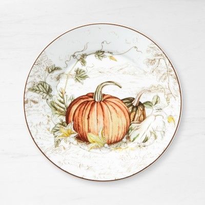 Plymouth Pumpkin Appetizer Plates, Set of 4 | Williams-Sonoma
