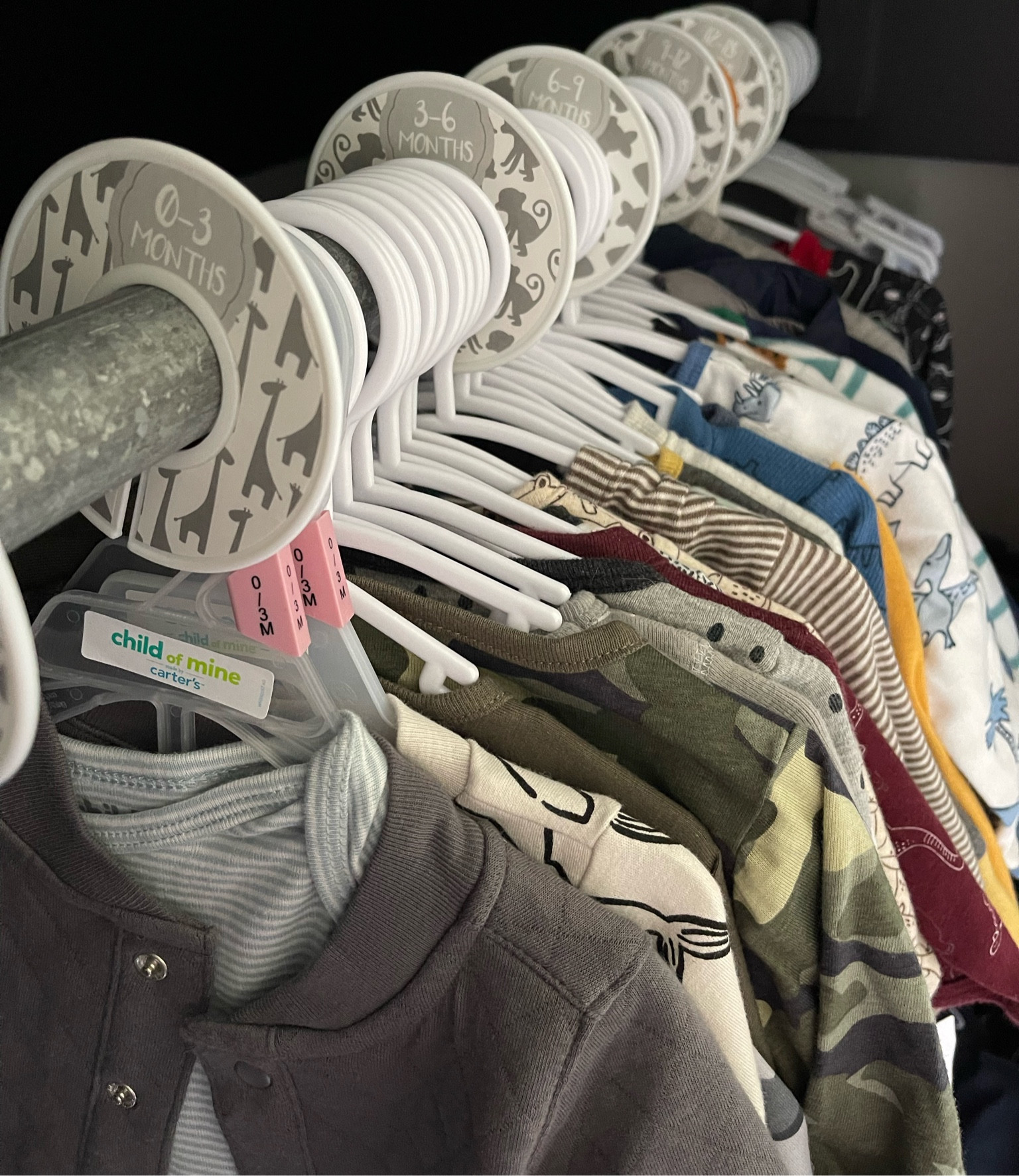 I love these closet dividers for baby clothes! They make organizing/rotating sizes so easy & are SUPER helpful if you have kiddos that share a closet!

#LTKbaby #LTKFind #LTKunder100