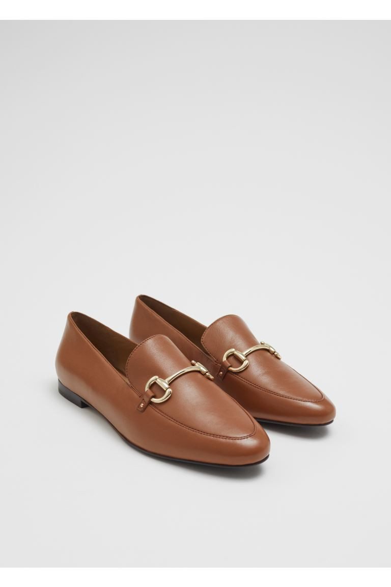 Equestrian Buckle Loafers - Brown - Ladies | H&M GB | H&M (UK, MY, IN, SG, PH, TW, HK)