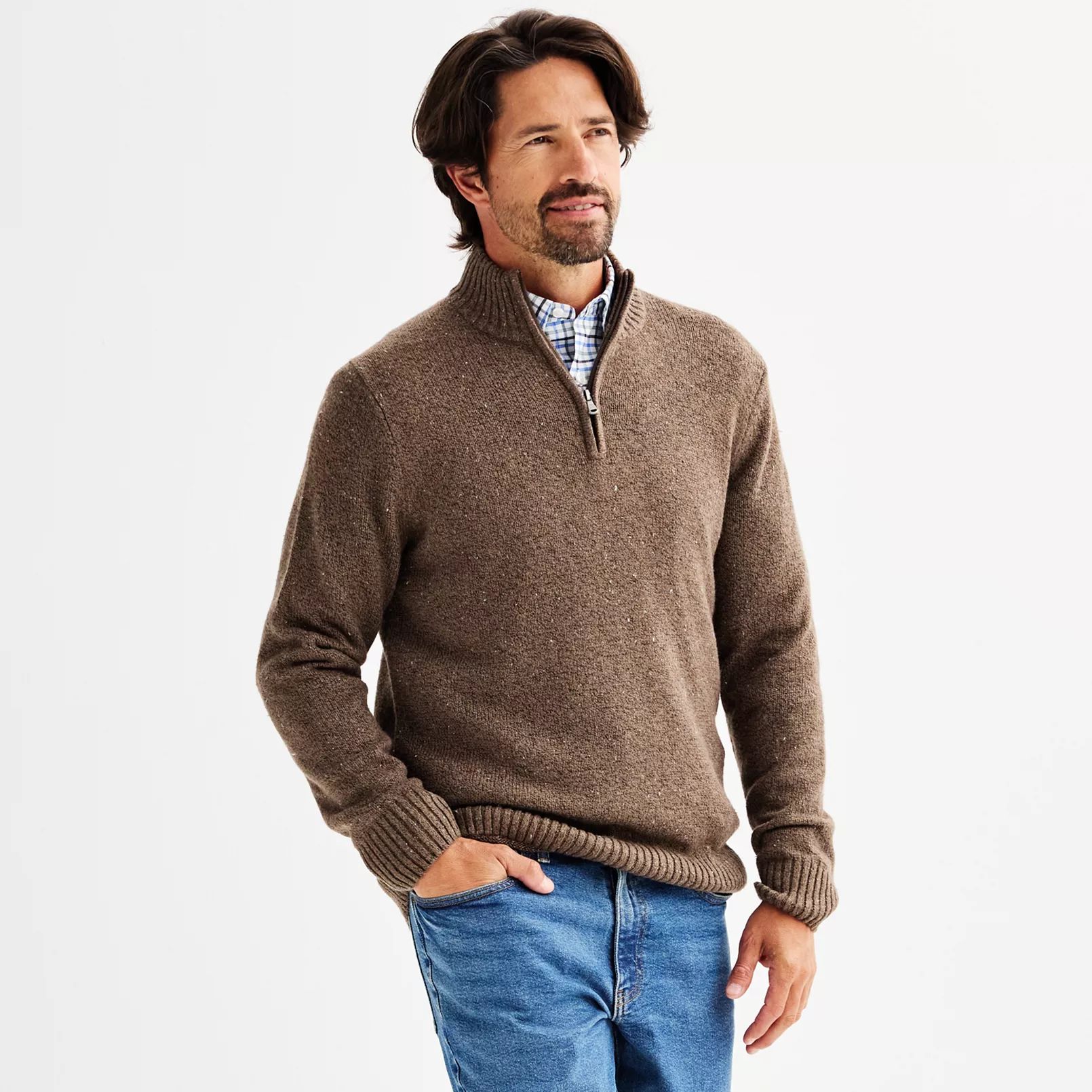 Men's Sonoma Goods For Life® Knit 1/4-Zip Sweater | Kohl's