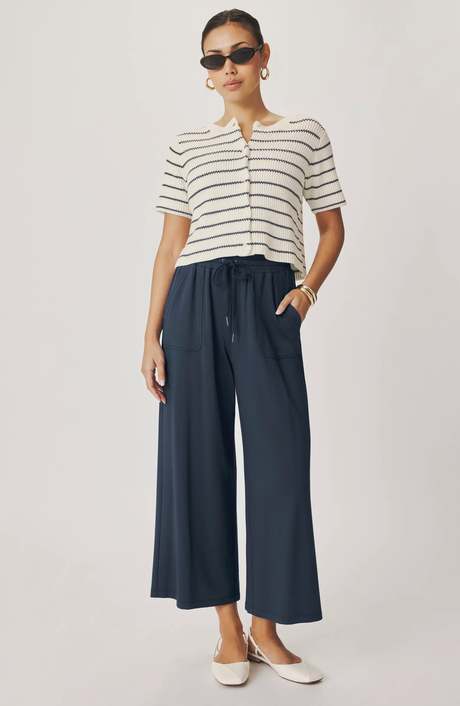 Delilah Stripe Cotton Cardigan | Nordstrom