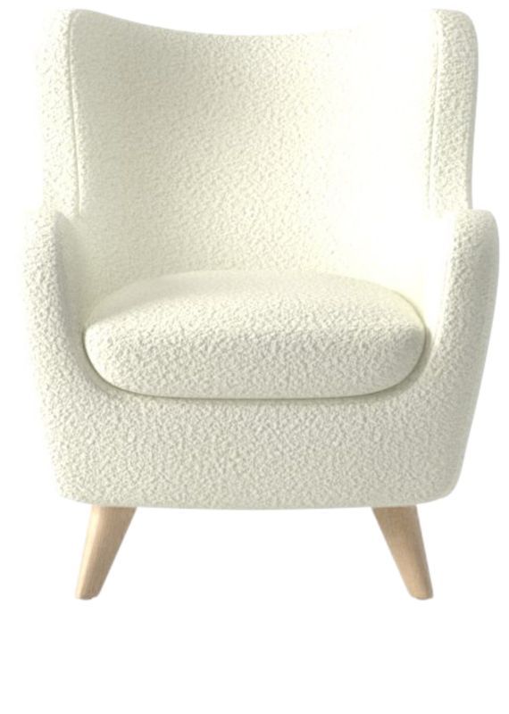 Amber Cream Boucle Modern Accent Chair | CB2 | CB2