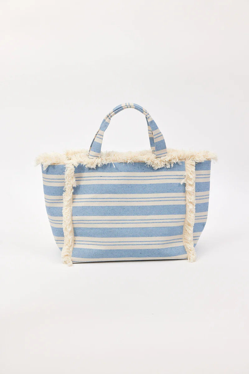 Striped Canvas Beachy Tote | Hat Attack