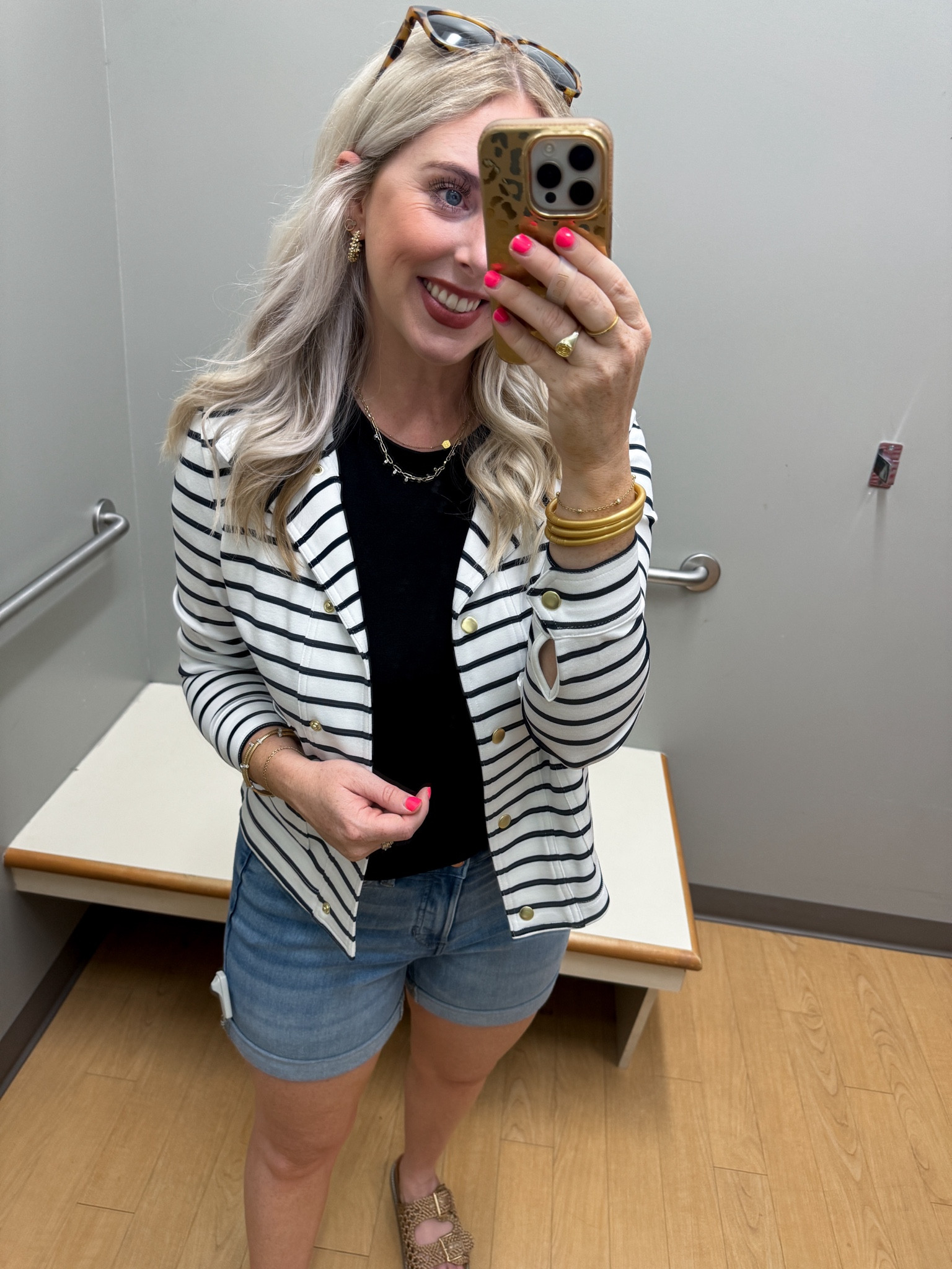 Kohls new arrivals, jean shorts, striped jacket 

Medium 

#LTKSaleAlert #LTKFindsUnder50 #LTKSeasonal