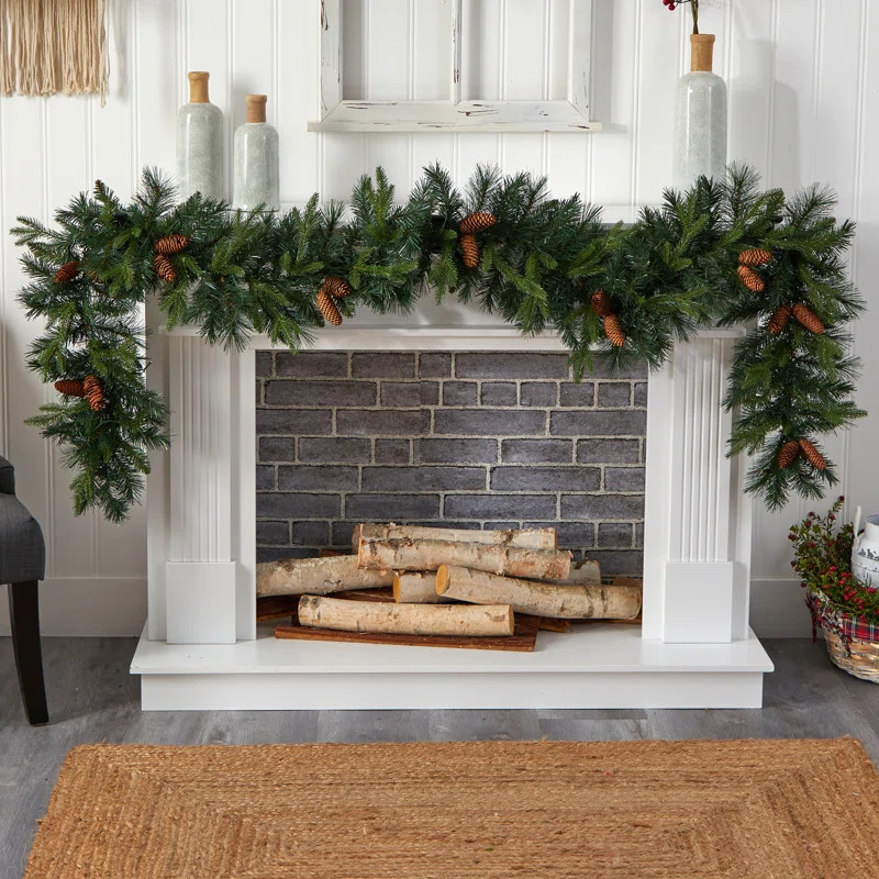 108'' in. Lighted Faux Garland | Wayfair North America